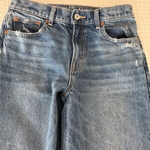 Cuff A-Line Wide Jeans